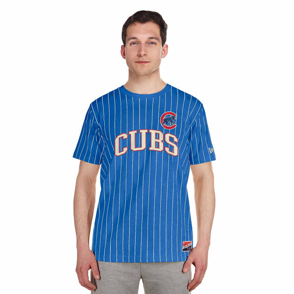 Chicago Cubs New Era Walking Bear Pinstripe T Shirt