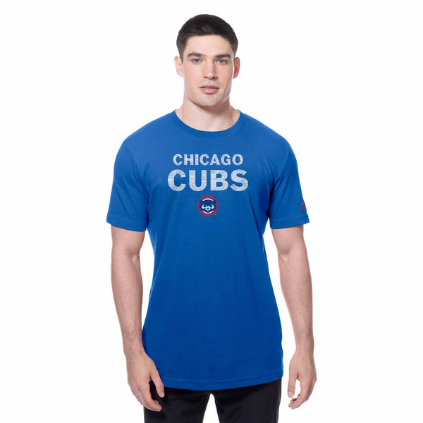 Chicago Cubs New Era 1969 Bear Bubble Royal Blue T Shirt