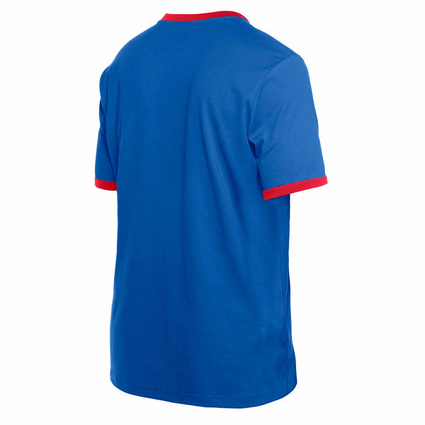 Chicago Cubs New Era Bullseye Script V neck T Shirt