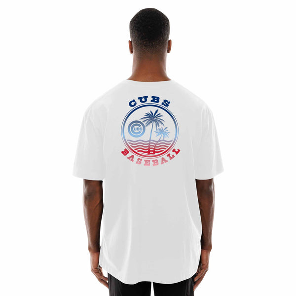 Chicago Cubs New Era Double Sided Palm Tree T Shirt