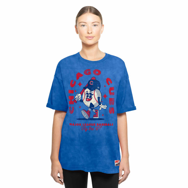 Chicago Cubs Women's New Era Baseball Cartoon T Shirt
