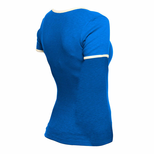 Chicago Cubs Women's New Era String Cropped T Shirt