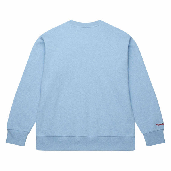 Chicago Cubs Mitchell & Ness Playoff Win Baby Blue Crewneck Sweatshirt