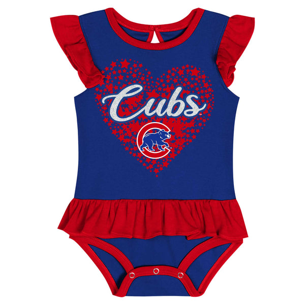 Chicago Cubs Infant Girls Bid & Bootie Set