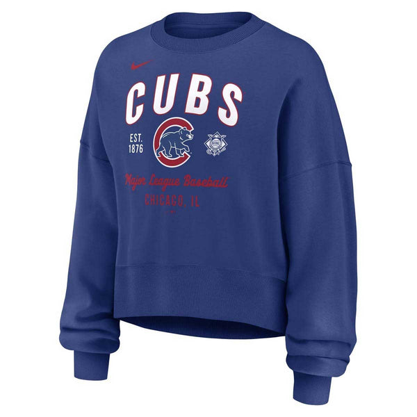 Chicago Cubs Nike Ladies Crewneck Fleece