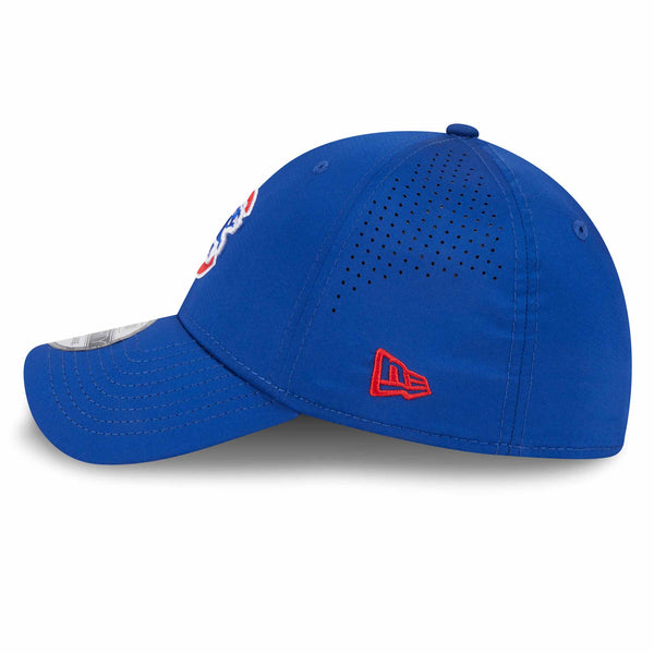 Chicago Cubs New Era 39THIRTY Walking Bear Royal Blue Stretch Fit Cap