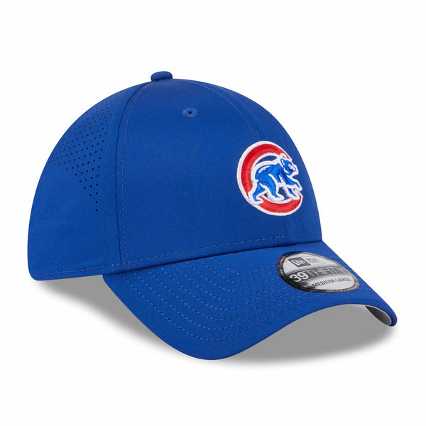 Chicago Cubs New Era 39THIRTY Walking Bear Royal Blue Stretch Fit Cap