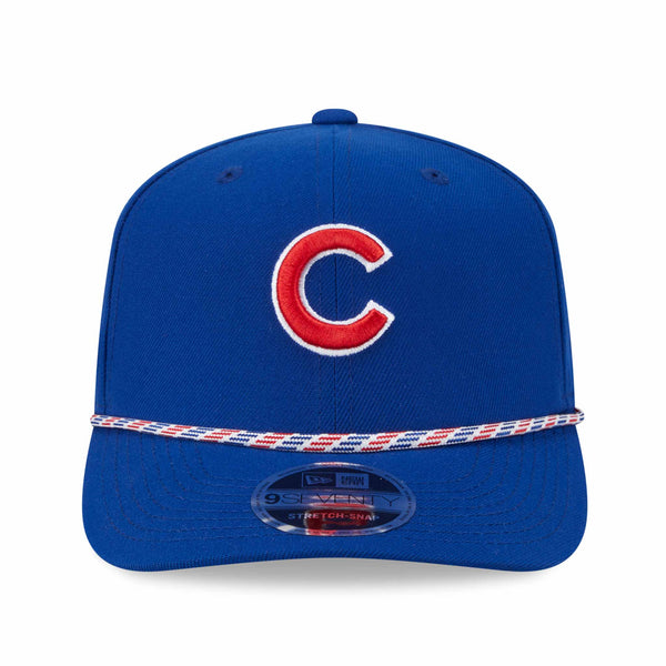 Chicago Cubs New Era Royal Blue C Multi Rope 9SEVENTY Stretch Snap Adjustable Cap
