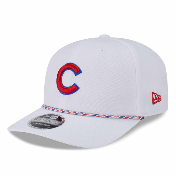 Chicago Cubs New Era White C Multi Rope 9SEVENTY Stretch Snap Adjustable Cap