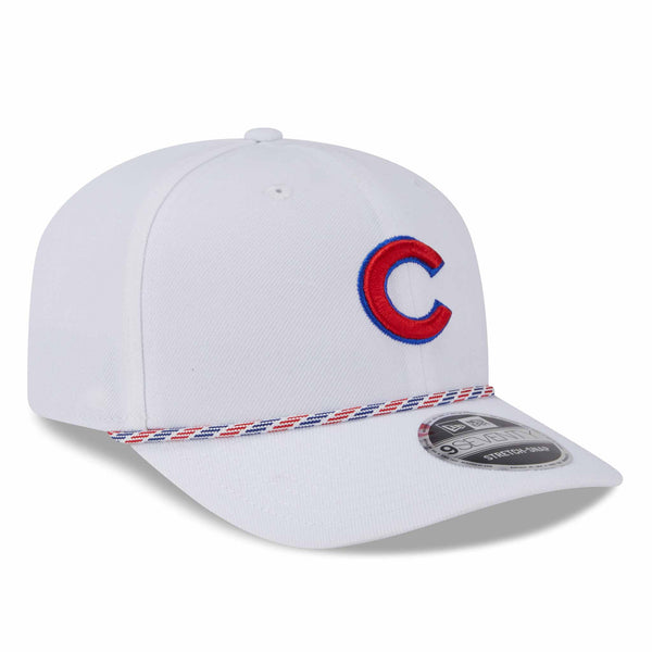 Chicago Cubs New Era White C Multi Rope 9SEVENTY Stretch Snap Adjustable Cap
