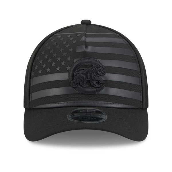 Chicago Cubs New Era Black Flag 9FORTY M-Crown Adjustable Cap