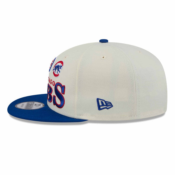 Chicago Cubs New Era 9FIFTY Three Logo Archive Snap Back Cap
