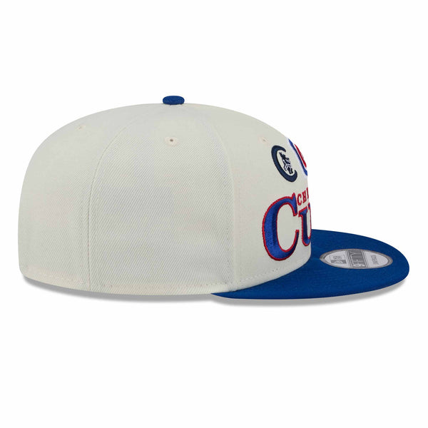 Chicago Cubs New Era 9FIFTY Three Logo Archive Snap Back Cap