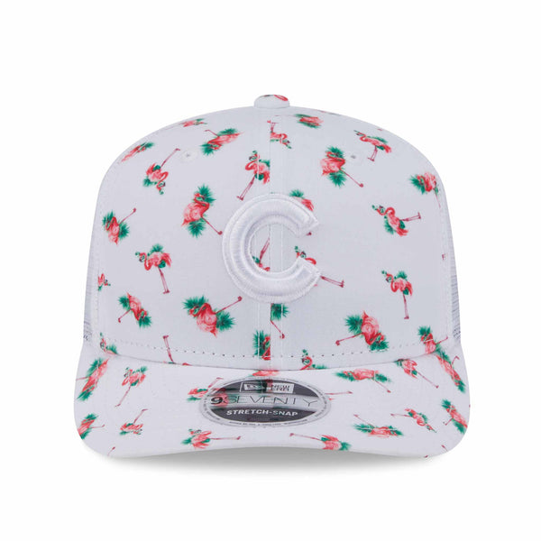 Chicago Cubs New Era Flamingo Print 9SEVENTY Stretch Snap Cap
