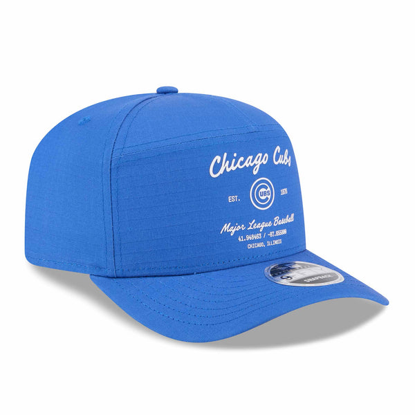 Chicago Cubs New Era Vintage Script 9FIFTY Split Panel Adjustable Cap