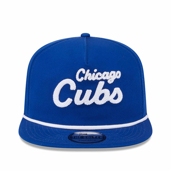 Chicago Cubs New Era Golfer Team Text Adjustable Cap