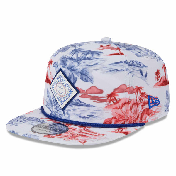 Chicago Cubs New Era Printed Golfer Adjustable Cap