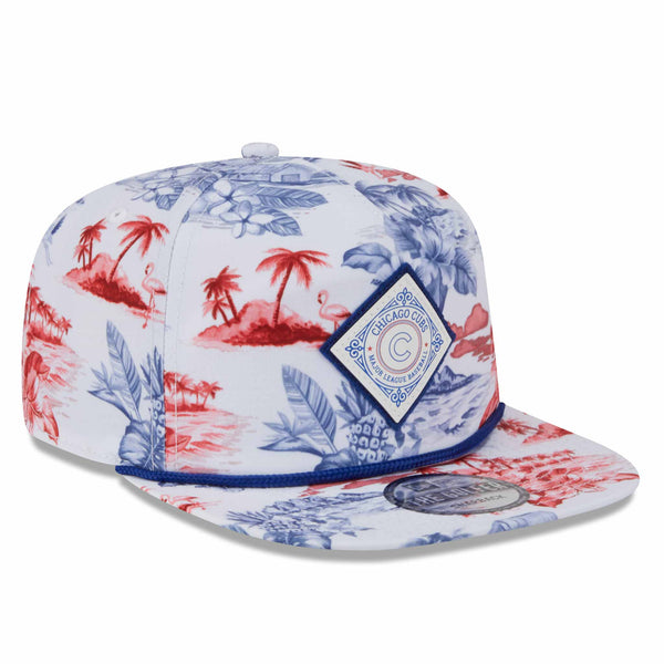 Chicago Cubs New Era Printed Golfer Adjustable Cap