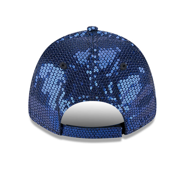 Chicago Cubs New Era Ladies 9FORTY Walking Bear Sequin Adjustable Cap