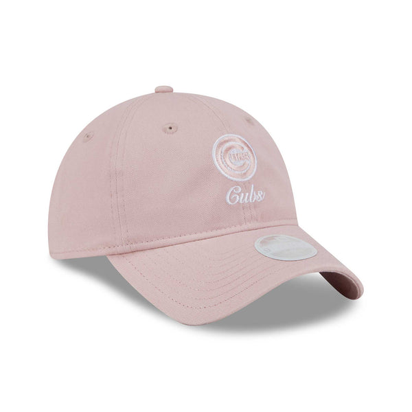 Chicago Cubs New Era Ladies 9TWENTY Preppy Team Pink Adjustable Cap