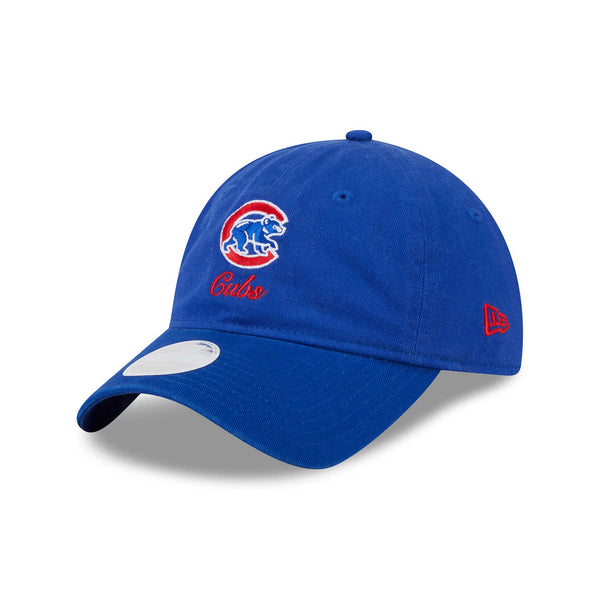 Chicago Cubs New Era Ladies 9TWENTY Preppy Team Royal Blue Adjustable Cap