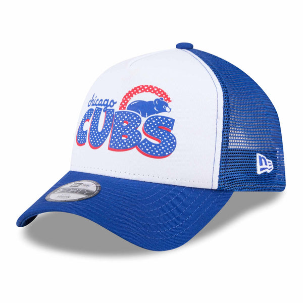 Chicago Cubs New Era Youth Girls 9FORTY A-Frame Adjustable Cap
