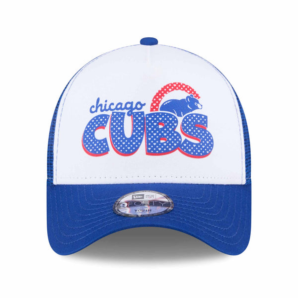 Chicago Cubs New Era Youth Girls 9FORTY A-Frame Adjustable Cap