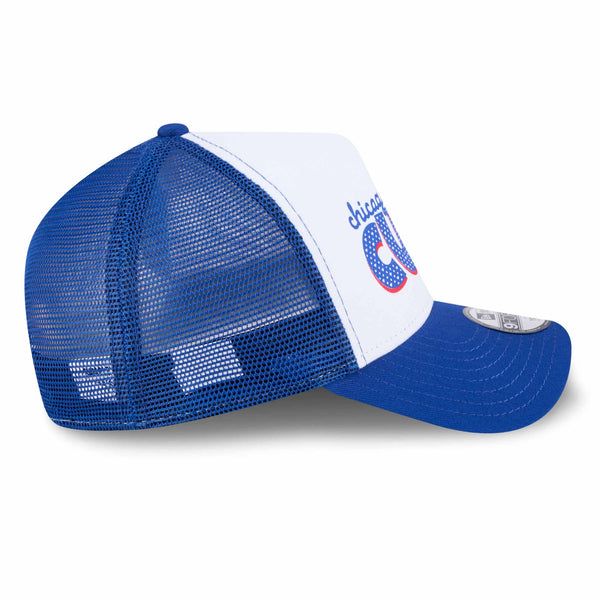 Chicago Cubs New Era Youth Girls 9FORTY A-Frame Adjustable Cap