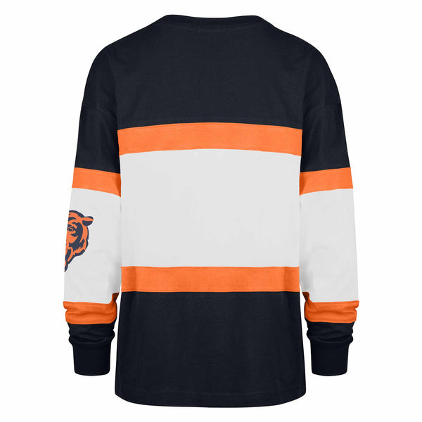 Chicago Bears 47 Brand Women's Atlas Blue Breezyway Archive Long Sleeve T Shirt