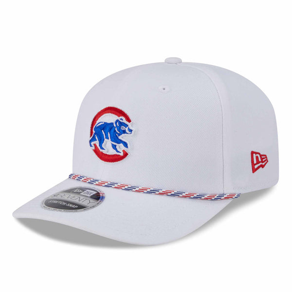 Chicago Cubs New Era Walking Bear White Multi Rope 9SEVENTY Stretch Snap Adjustable Cap