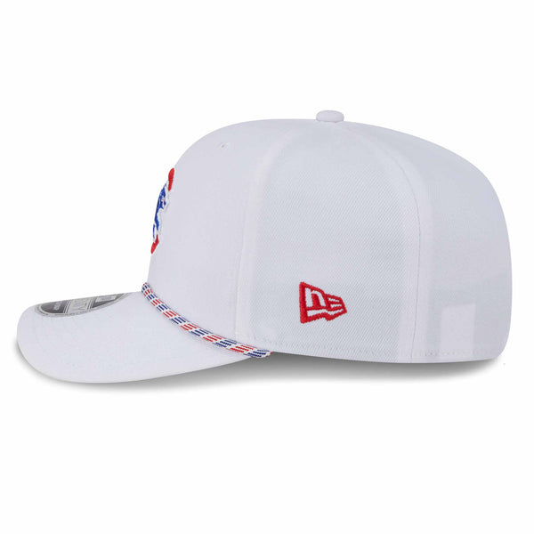 Chicago Cubs New Era Walking Bear White Multi Rope 9SEVENTY Stretch Snap Adjustable Cap