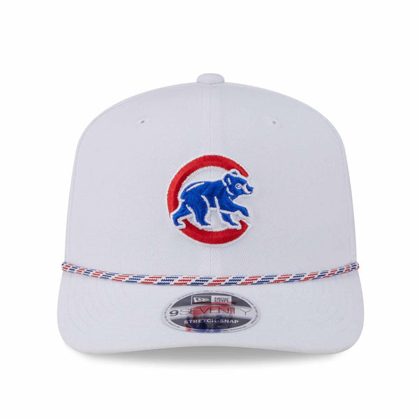 Chicago Cubs New Era Walking Bear White Multi Rope 9SEVENTY Stretch Snap Adjustable Cap