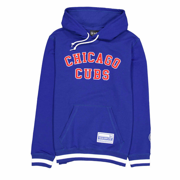 Chicago Cubs New Era Royal Block Stitched Hooded Sweatshirt