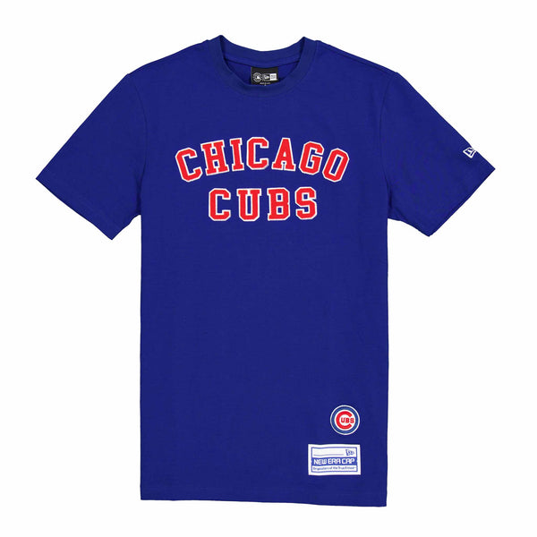 Chicago Cubs New Era Royal Block Stitched Short Sleeve T-Shirt Chicago Cubs New Era Royal Block Stitched Short Sleeve T-Shirt