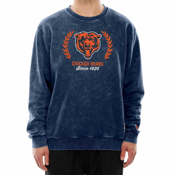 Chicago Bears New Era Navy Crest Crewneck Sweatshirt