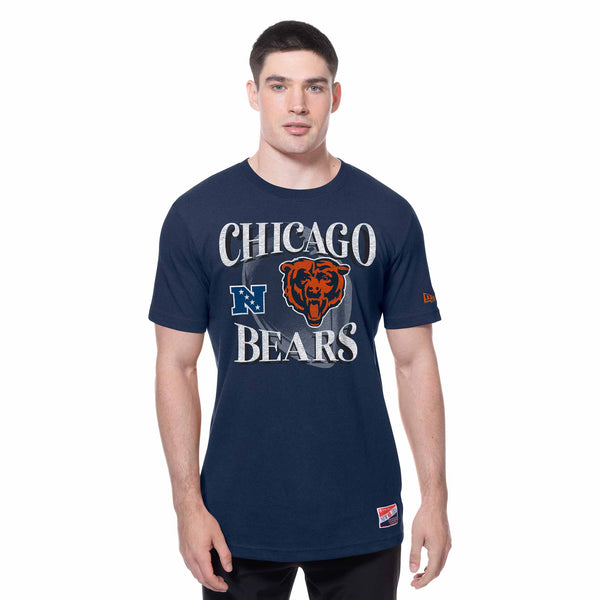 Chicago Bears New Era Navy Football Short Sleeve T Shirt