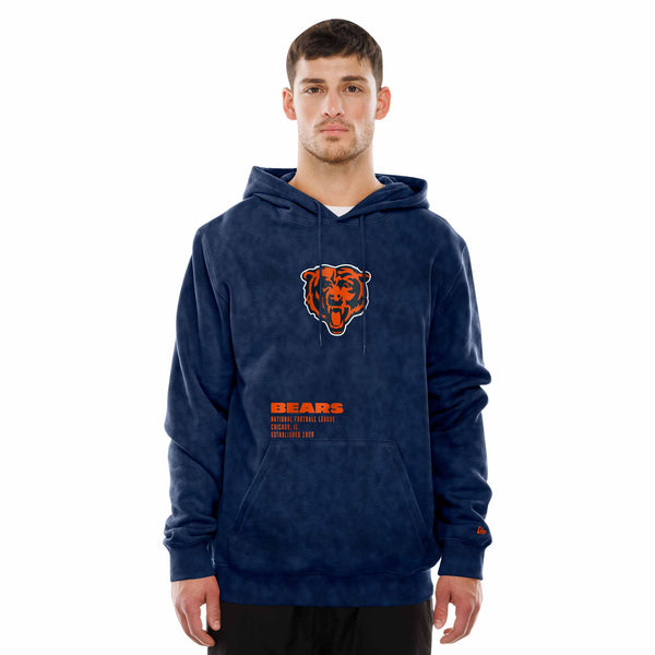 Chicago Bears New Era Navy Established Hooded Sweatshirt