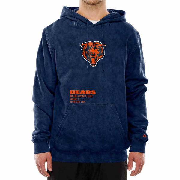 Chicago Bears New Era Navy Established Hooded Sweatshirt