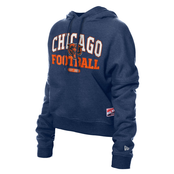 Chicago Bears New Era Women's Chicago Football Throwback Hooded Sweatshirt