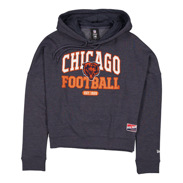 Chicago Bears New Era Women's Chicago Football Throwback Hooded Sweatshirt