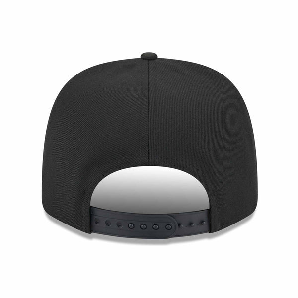 Chicago Bulls New Era Black Bulls Head Logo 9SEVENTY Stretch Fit Multi Rope Adjustable Cap