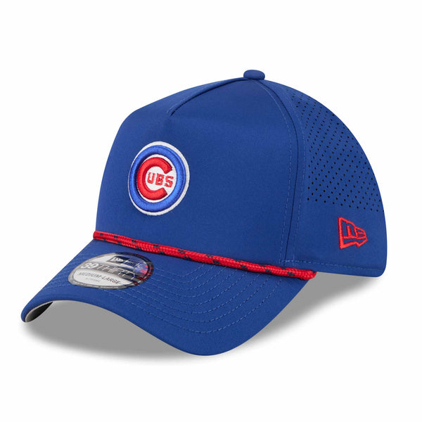 Chicago Cubs New Era 39THIRTY Royal Mesh Rope Stretch Fit Cap