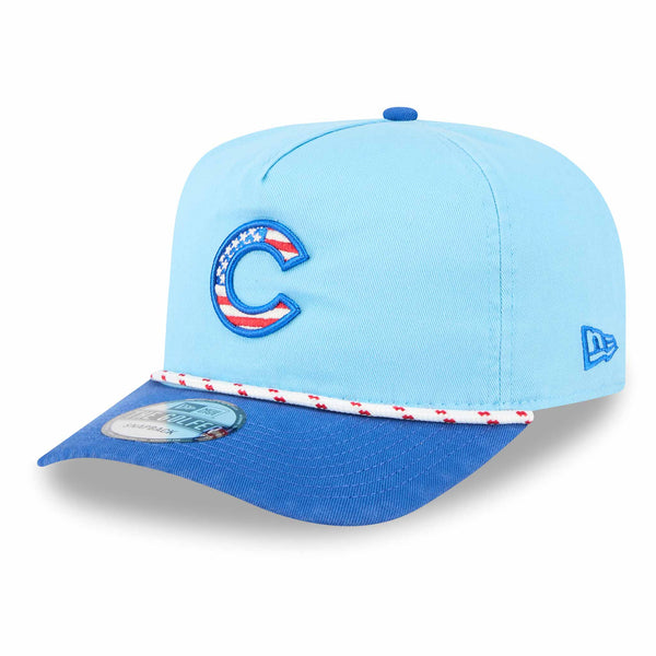 Chicago Cubs New Era 2025 Fourth of July Rope Golfer Adjustable Cap