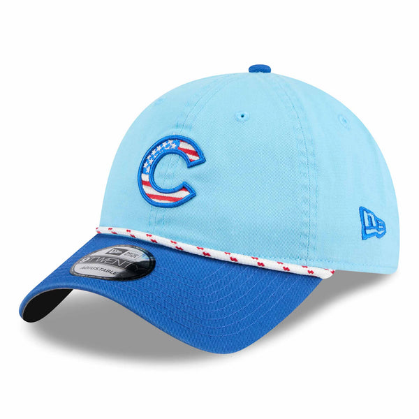 Chicago Cubs New Era 2025 Fourth of July 9TWENTY Rope Adjustable Cap