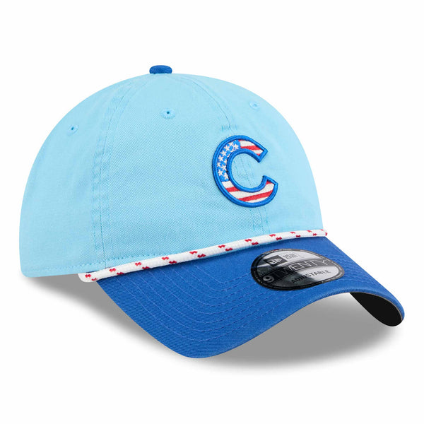 Chicago Cubs New Era 2025 Fourth of July 9TWENTY Rope Adjustable Cap