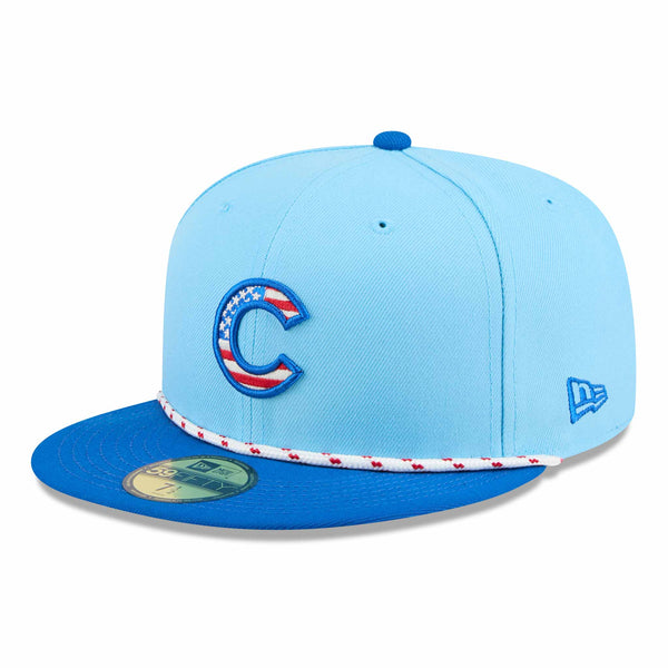 Chicago Cubs New Era 2025 Fourth of July 59FIFTY Rope Fitted Cap