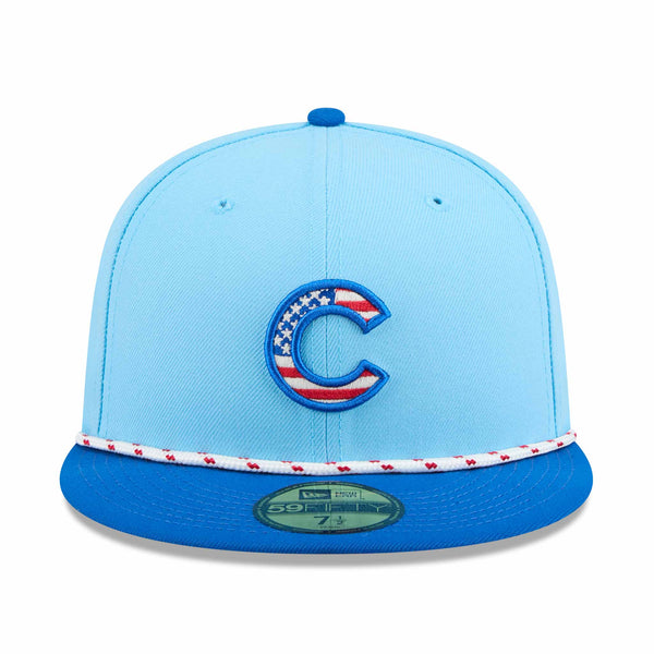 Chicago Cubs New Era 2025 Fourth of July 59FIFTY Rope Fitted Cap