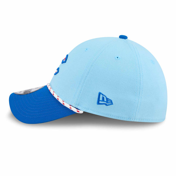 Chicago Cubs New Era 2025 Fourth of July 39THIRTY Rope Stretch Fit Cap