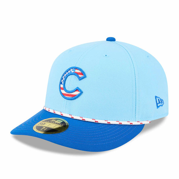 Chicago Cubs New Era 2025 Fourth of July 59FIFTY Low Profile Rope Fitted Cap