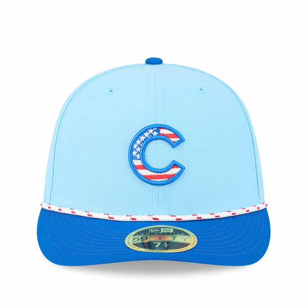Chicago Cubs New Era 2025 Fourth of July 59FIFTY Low Profile Rope Fitted Cap